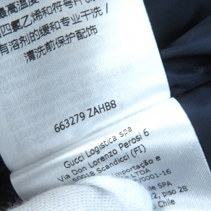 未使用品△GUCCI グッチ 21-22AW 663279 GGパラシュートナイロン GGマーモントワッペン ウェブライン パデットジャケット 38 正規品