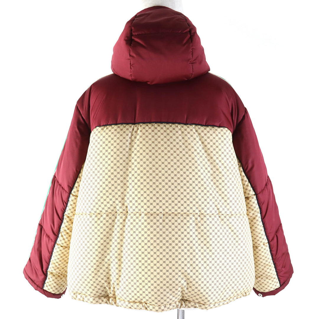 未使用品△GUCCI グッチ 21-22AW 663279 GGパラシュートナイロン GGマーモントワッペン ウェブライン パデットジャケット 38 正規品