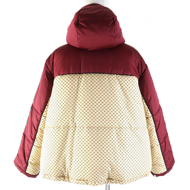 未使用品△GUCCI グッチ 21-22AW 663279 GGパラシュートナイロン GGマーモントワッペン ウェブライン パデットジャケット 38 正規品
