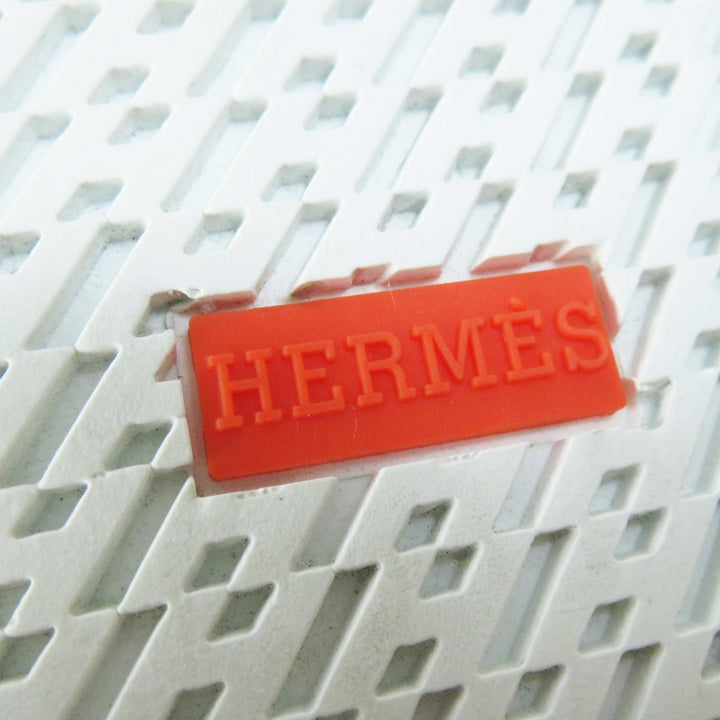 極美品◎HERMES エルメス 222189Z DEEP ディープ コーデュロイ スウェードレザー スニーカー ベージュ ホワイト 38.5 伊製 レディース