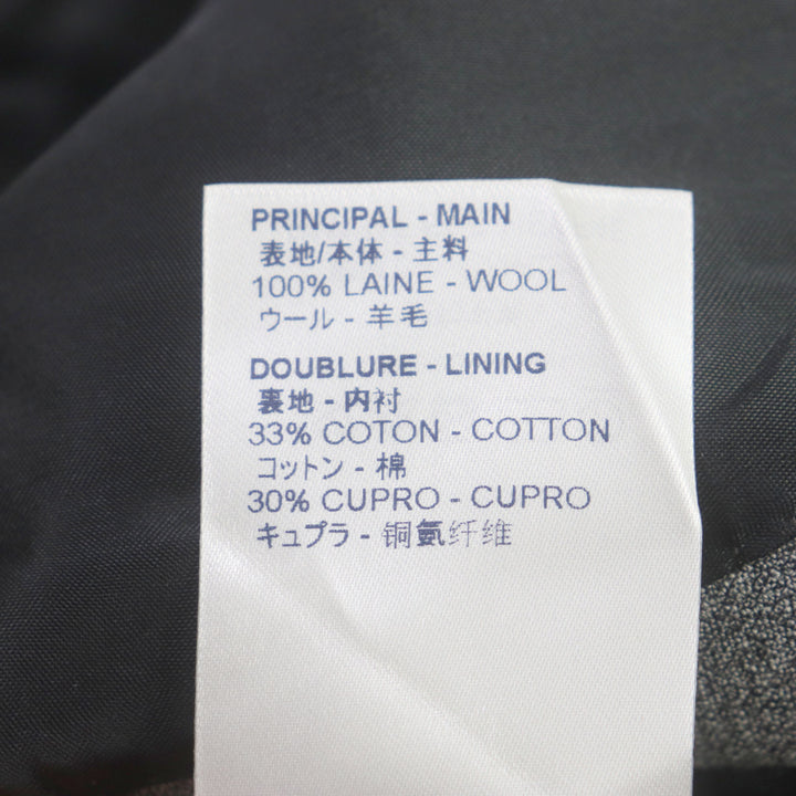 美品▼LOUIS VUITTON ルイヴィトン PONT NEUF FIT ウール100% ロゴ入りボタン シングルスーツ 上下セットアップ グレー 48 正規品 メンズ