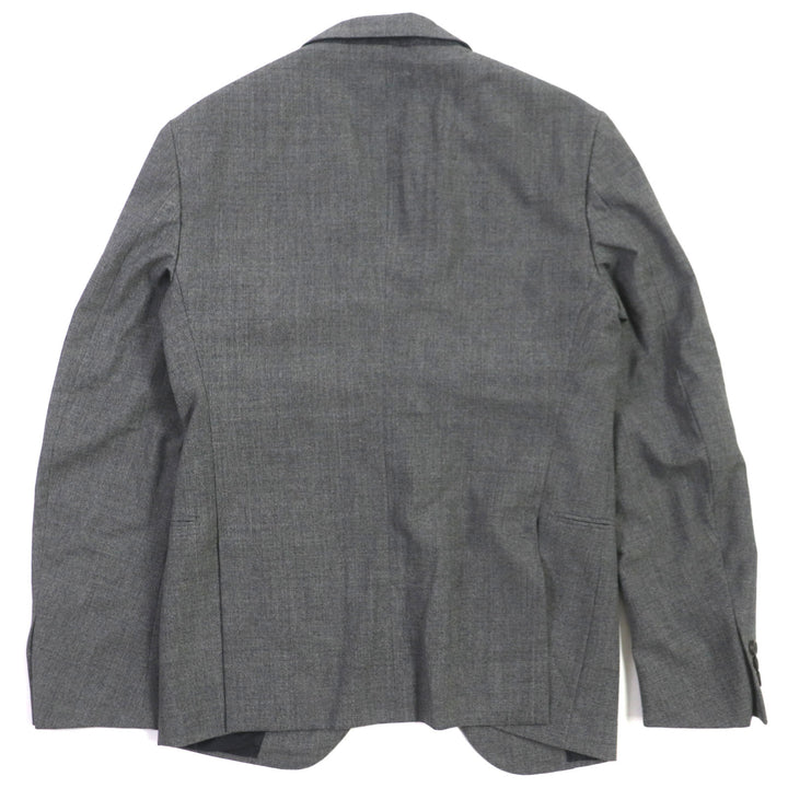 美品▼LOUIS VUITTON ルイヴィトン PONT NEUF FIT ウール100% ロゴ入りボタン シングルスーツ 上下セットアップ グレー 48 正規品 メンズ