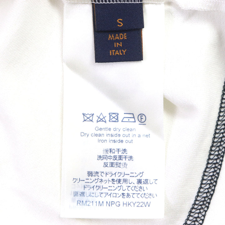 極美品▼LOUIS VUITTON ルイヴィトン NBA エヌビーエー HKY22W エンブロイダリーディテール クルーネック 半袖Ｔシャツ S 正規品 メンズ