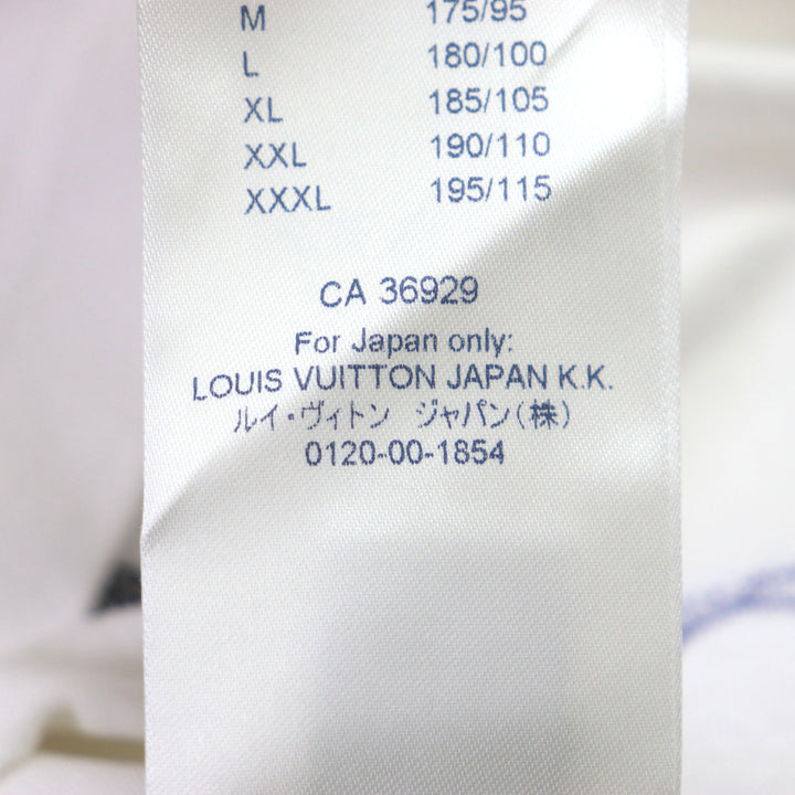 極美品▼LOUIS VUITTON ルイヴィトン NBA エヌビーエー HKY22W エンブロイダリーディテール クルーネック 半袖Ｔシャツ S 正規品 メンズ