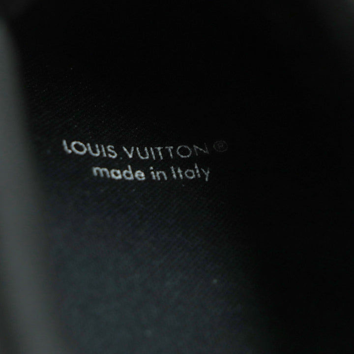 美品▼LOUIS VUITTON ルイヴィトン NIGO LVトレイナーライン ラバーチャーム付 レザー スニーカー ブラック レッド 6 イタリア製 メンズ