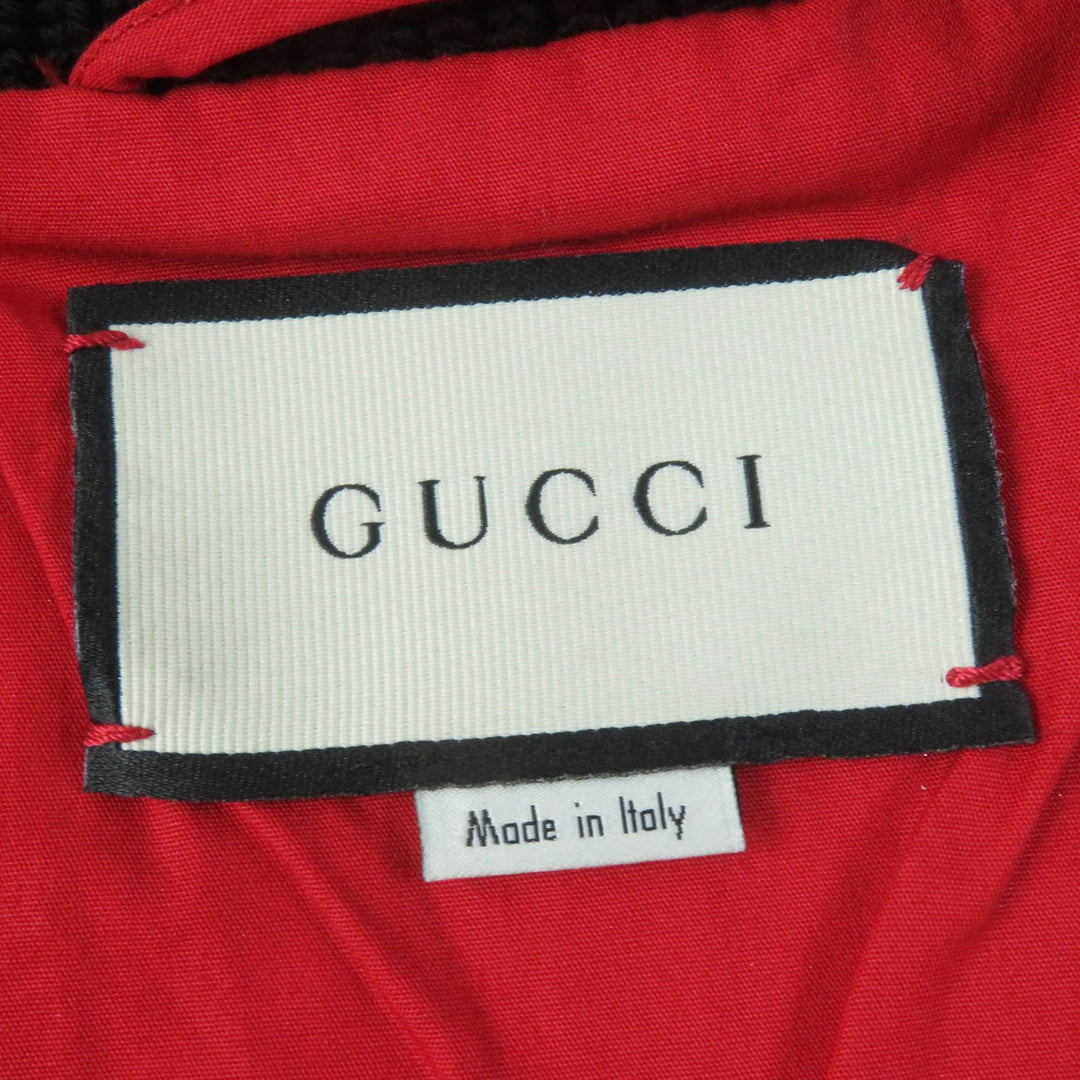 美品☆GUCCI グッチ 19AW 519455 ラムスキン GUCCYバックロゴ ボンバージャケット ゴールド 38 イタリア製 正規品 レディース