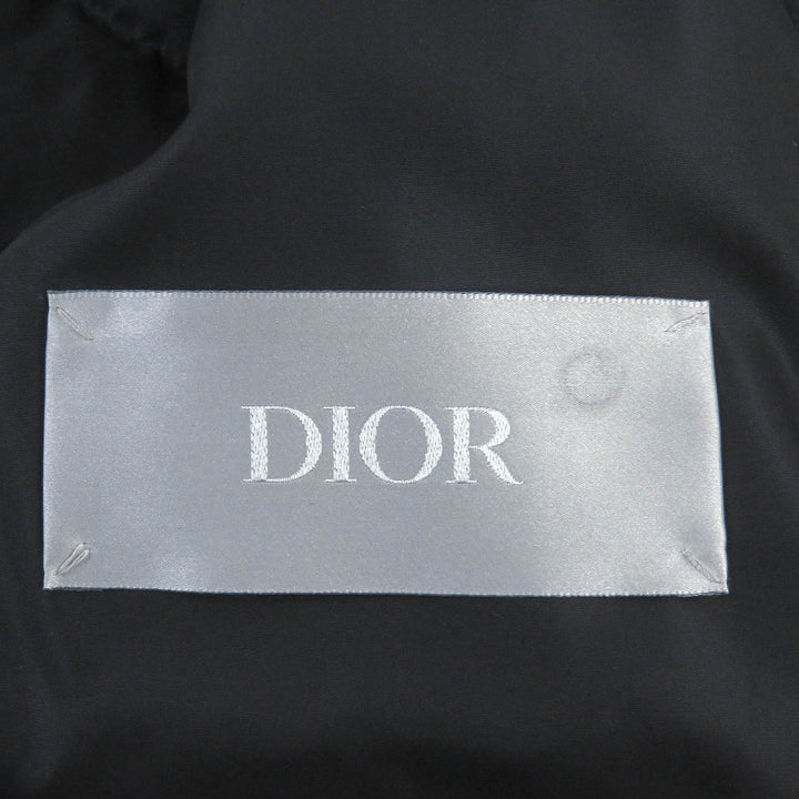 未使用品□DIOR ディオール オム 22AW 293C436A4462 オブリーク ロゴワッペン WZIP ダウンジャケット マロン 48 イタリア製 正規品