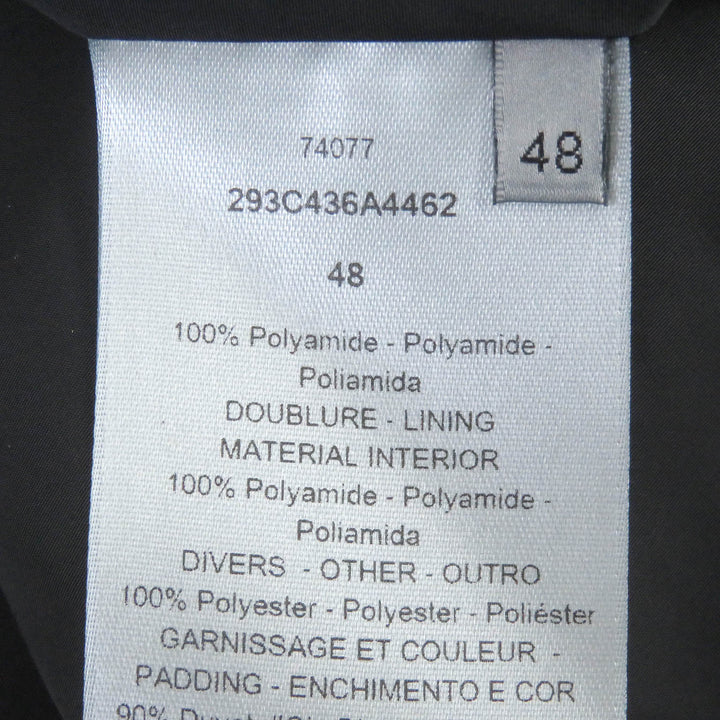 未使用品□DIOR ディオール オム 22AW 293C436A4462 オブリーク ロゴワッペン WZIP ダウンジャケット マロン 48 イタリア製 正規品