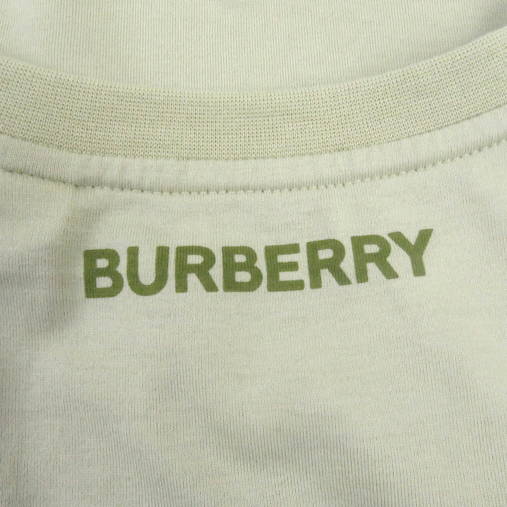 未使用品□BURBERRY バーバリー 22SS 8052169 プリンテッド クルーネック ショートスリーブ 半袖Ｔシャツ カーキ系 M イタリア製 正規品
