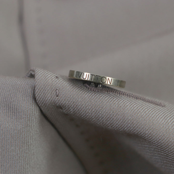 極美品▼LOUIS VUITTON ルイヴィトン HGC70E Plain Rainbow ポピードロシー ロゴ入りボタン ロング コート ブラウン 44 正規品 メンズ