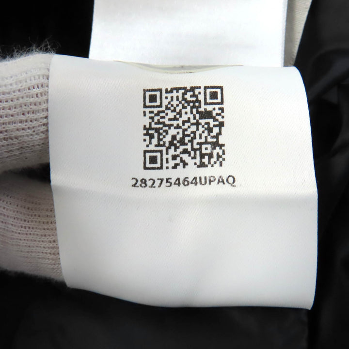 未使用品★MONCLER モンクレール FLAMANT ラバーロゴワッペン付 ラムレザー ライダース ダウンジャケット ブラック 1 正規品 レディース