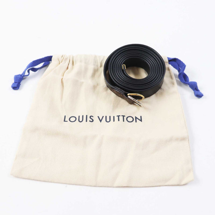 未使用品◎LOUIS VUITTON ルイヴィトン 23AW モノグラムデザインベルト付 長袖 チャンキーニット ワンピース ブラック ホワイト M 正規品
