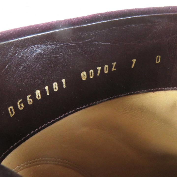 極美品◎Salvatore Ferragamo サルヴァトーレフェラガモ スウェード ゴートスキン ショートブーツ／ブーティ 7D 箱・袋付き 定価125400円