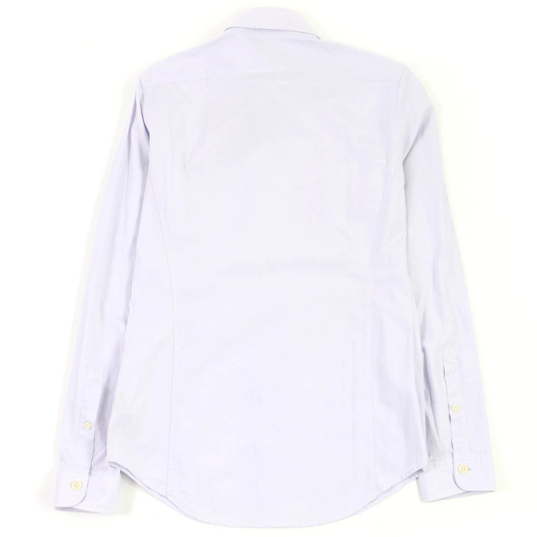 未使用品□TOM FORD トムフォード コットン100％ 無地 チェック柄 長袖シャツ 二点セット マルチカラー パープル系 39 正規品 メンズ
