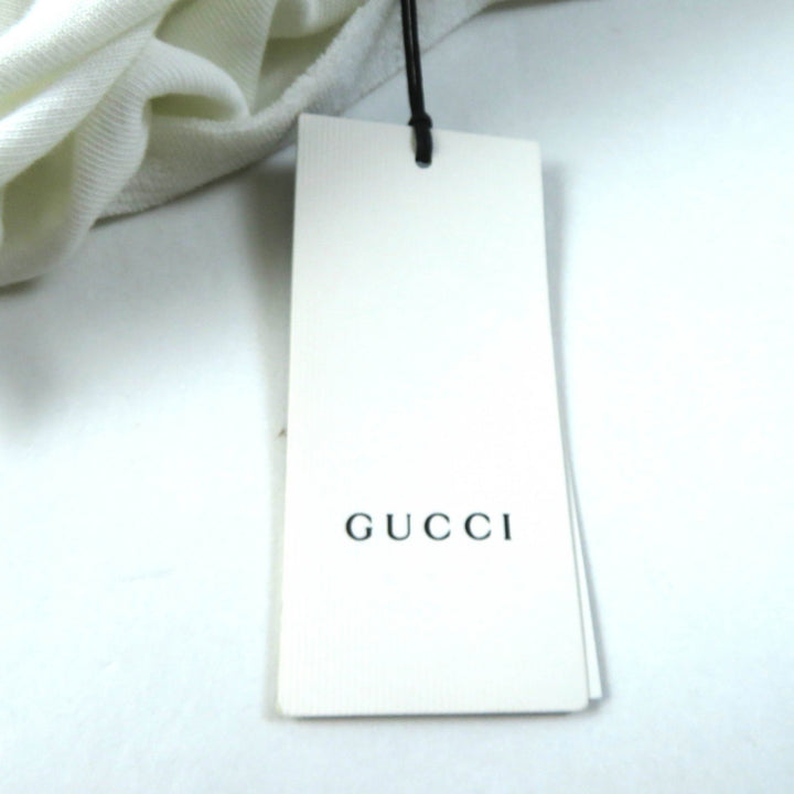 極美品★GUCCI グッチ 20年製 599122 ウェブストライプ インターロッキングG パイル地 コットン 半袖ポロシャツ ホワイト XS 正規品
