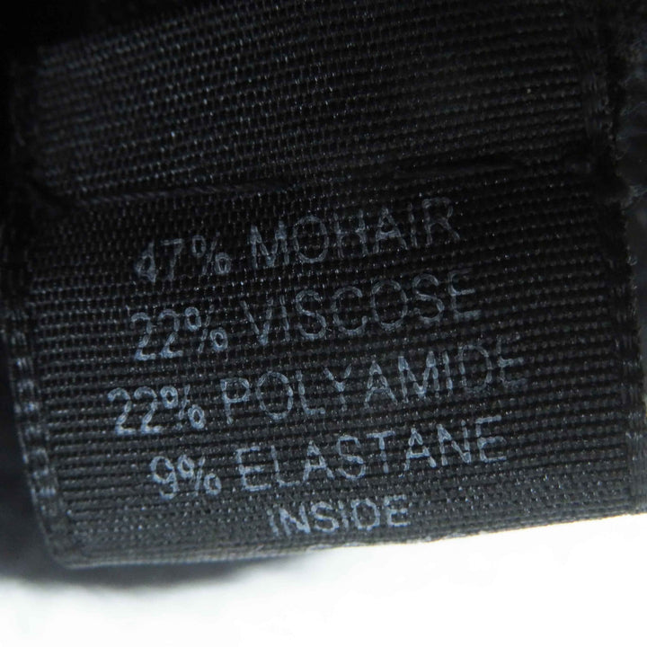 極美品◎CHANEL シャネル モヘア ココマーク付き ハット ブラック M フランス製 正規品 レディース