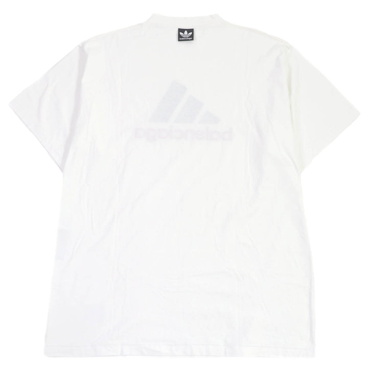 美品□BALENCIAGA バレンシアガ adidas 23SS 731369 パフォーマンスロゴ インサイドアウト オーバーサイズ Ｔシャツ L ドイツ製 正規品