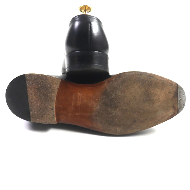 美品▼John Lobb ジョンロブ 9795 WILLIAM ウィリアム ダブルモンクストラップ ストレートチップ レザーシューズ シルバー金具 6 メンズ