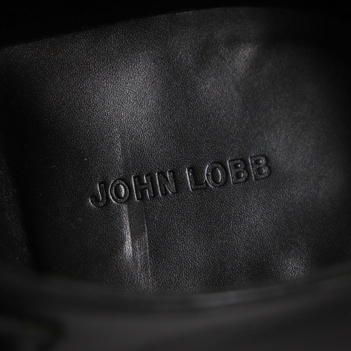 美品▼John Lobb ジョンロブ 9795 WILLIAM ウィリアム ダブルモンクストラップ ストレートチップ レザーシューズ シルバー金具 6 メンズ