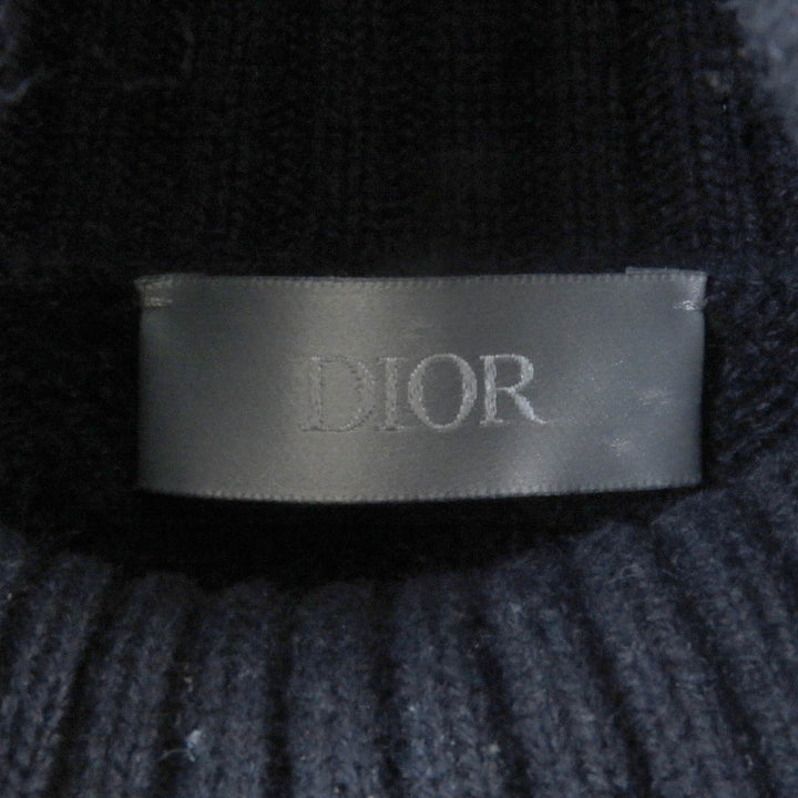 美品□DIOR ディオール オム 20AW 013M607AT074 ウール カシミヤ CDダイヤモンド アーガイル ハイネック 長袖ニット セーター XS 正規品