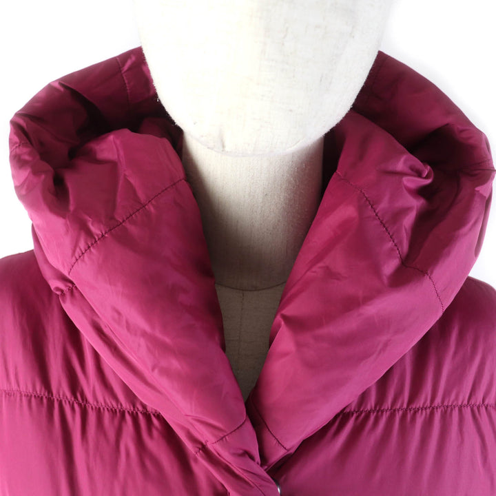 極美品★WEEKEND MaxMara ウィークエンドマックスマーラ 54860853 フード・ベルト付 比翼仕立て ダウンコート ピンク　42 正規品