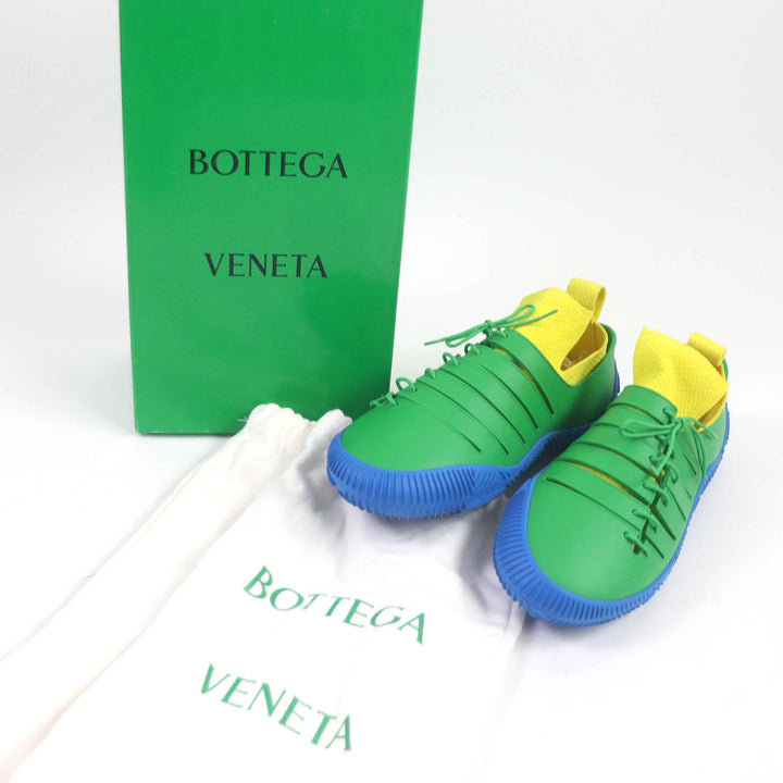 未使用品□BOTTEGAVENETA ボッテガヴェネタ CLIMBER SNEAKER クライマー レースアップ ラバー ローカットスニーカー グリーン系 48