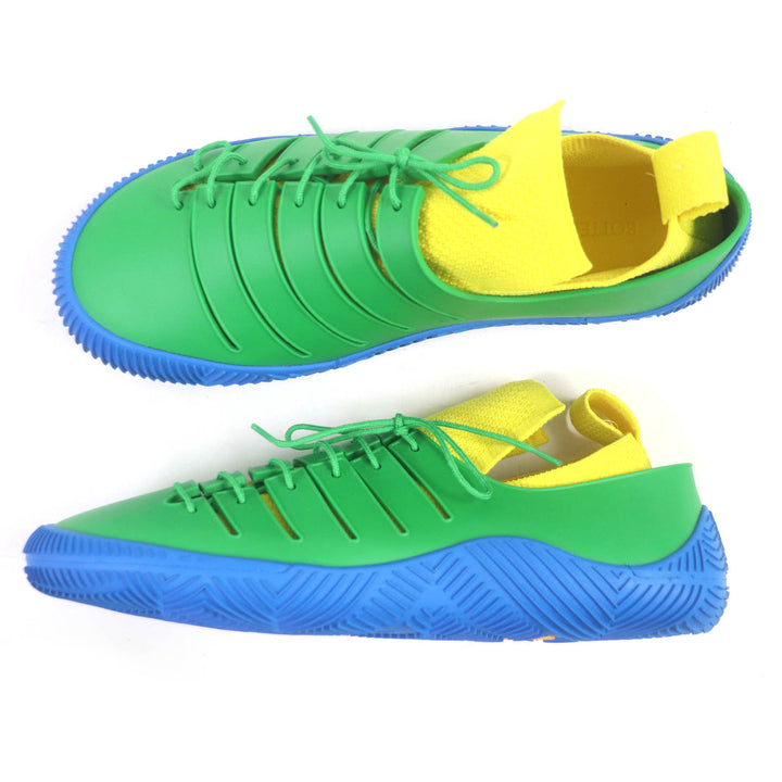 未使用品□BOTTEGAVENETA ボッテガヴェネタ CLIMBER SNEAKER クライマー レースアップ ラバー ローカットスニーカー グリーン系 48