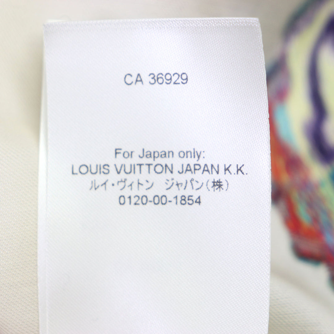 未使用品▼LOUIS VUITTON ルイヴィトン 2022年製 HNS09W LVグラフィティ スタンドカラー 長袖シャツ クリーム マルチ S 正規品 メンズ