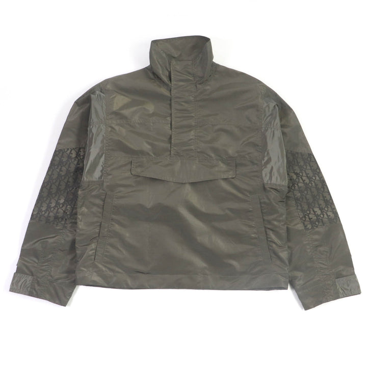 極美品□DIOR ディオール オム 193C402A5149 オブリーク アノラックジャケット ナイロンブルゾン カーキ 44 イタリア製 正規品 メンズ