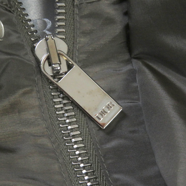 極美品□DIOR ディオール オム 193C402A5149 オブリーク アノラックジャケット ナイロンブルゾン カーキ 44 イタリア製 正規品 メンズ