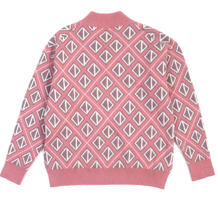 極美品▼DIOR ディオール オム Travis Scott トラヴィススコット 22SS 283M641AT067 Cactus jack CDダイヤモンド ピリング加工 ニット L