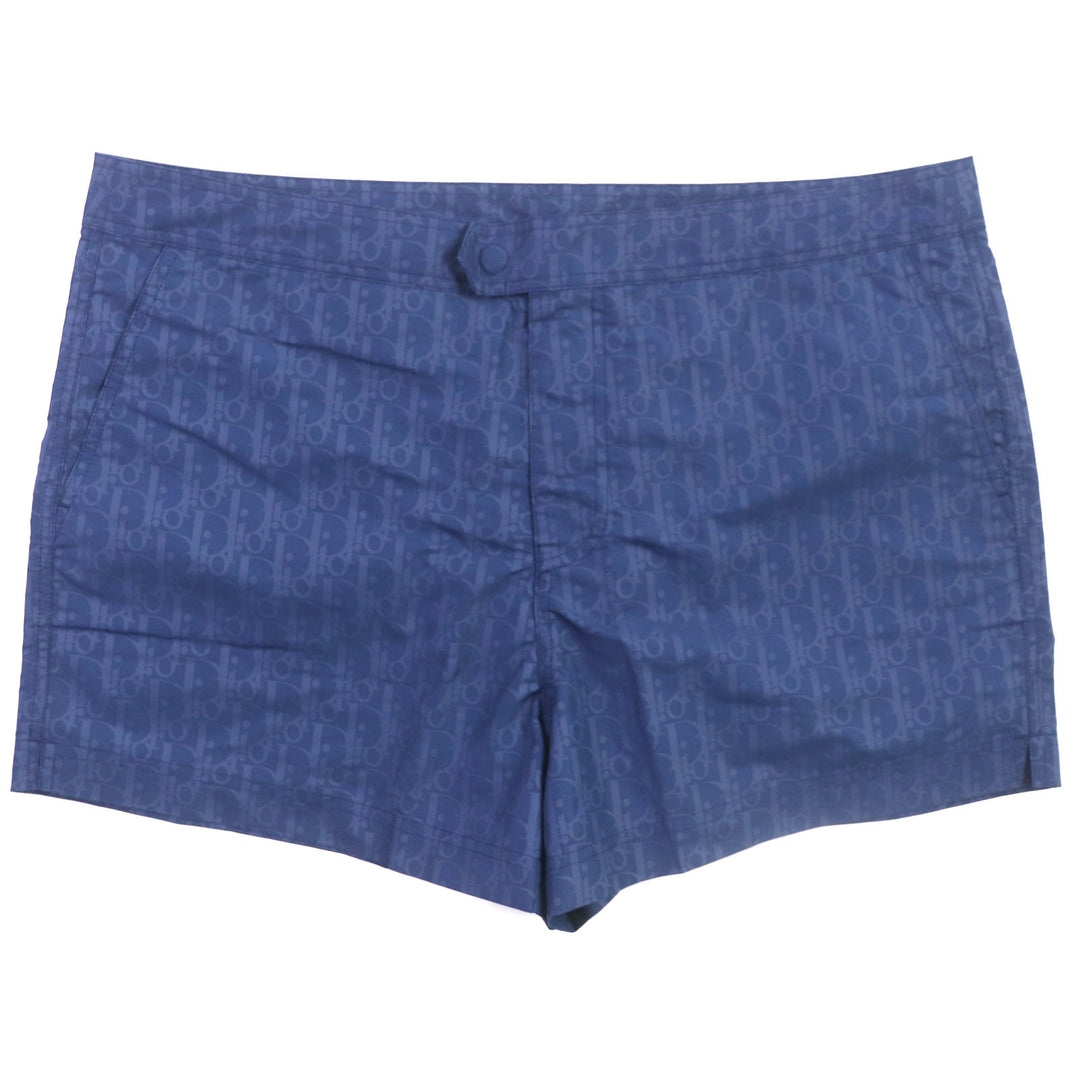 未使用品▼DIOR ディオール オム 293B102AB041 オブリーク ショートスイムショーツ ショートパンツ ネイビー XL 保存袋付 正規品 メンズ