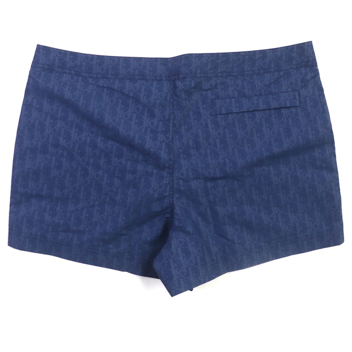 未使用品▼DIOR ディオール オム 293B102AB041 オブリーク ショートスイムショーツ ショートパンツ ネイビー XL 保存袋付 正規品 メンズ