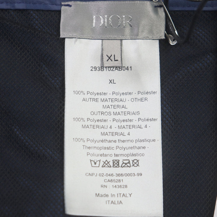 未使用品▼DIOR ディオール オム 293B102AB041 オブリーク ショートスイムショーツ ショートパンツ ネイビー XL 保存袋付 正規品 メンズ