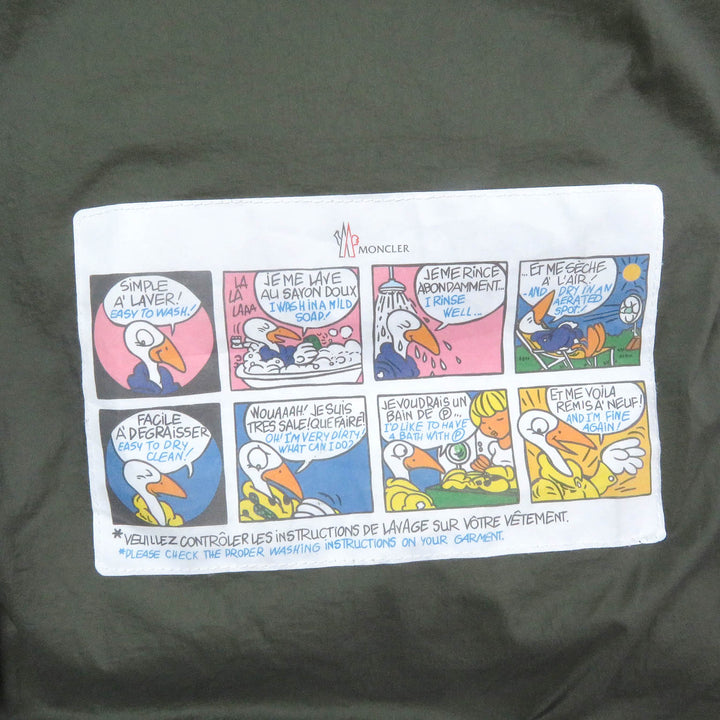 極美品□モンクレール 23AW KJERAG GIUBBOTTO フード裏ファー フロントビッグポケット ダウンジャケット カーキ 0 ブルガリア製 正規品