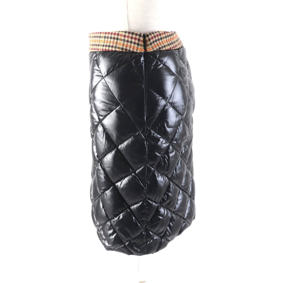 未使用品★MONCLER モンクレール GONNA 台形 キルティング ダウン スカート ボトムス ブラック 38 レディース