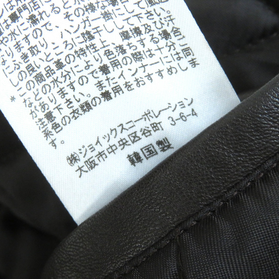 美品△Paul Smith COLLECTION ポールスミスコレクション ラムレザー エルボーパッチ 中綿入り ライダース レザージャケット M 正規品