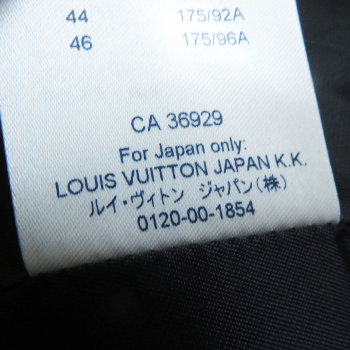 極美品◎LOUIS VUITTON ルイヴィトン 18SS モノグラムジャガード ノーカラー ジップアップ ロング コート レッド ホワイト ブラック 38