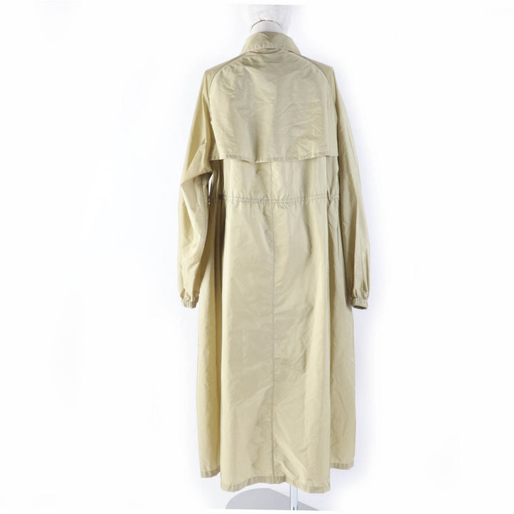 極美品☆PRADA プラダ 2021年製 292024 Re-Nylon ナイロン ロングコート ベージュ 38 ハンガー・ガーメント付 伊製 正規品 レディース