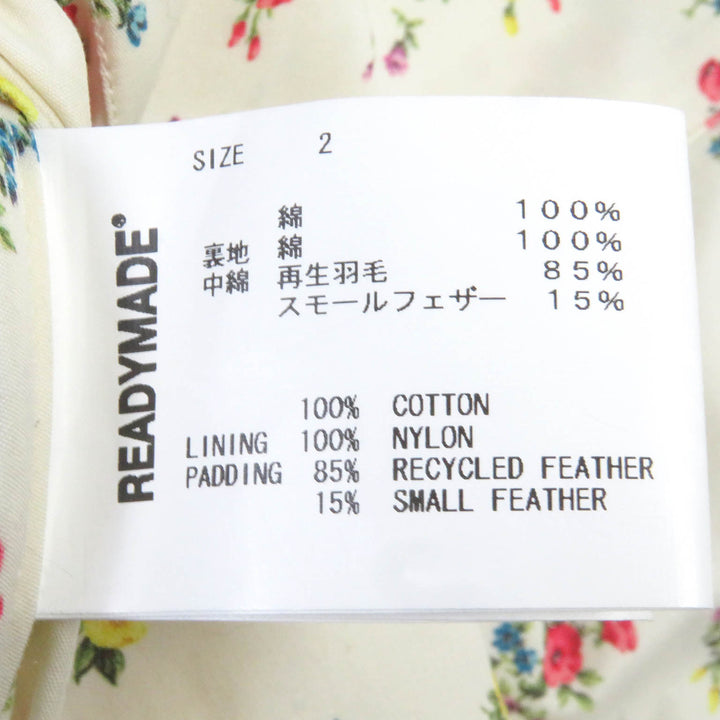 未使用品□READYMADE レディメイド RE-CO-NV-00-00-108 BANDANA DOWN JACKET USED加工 ダウンジャケット ネイビー 2 日本製 正規品