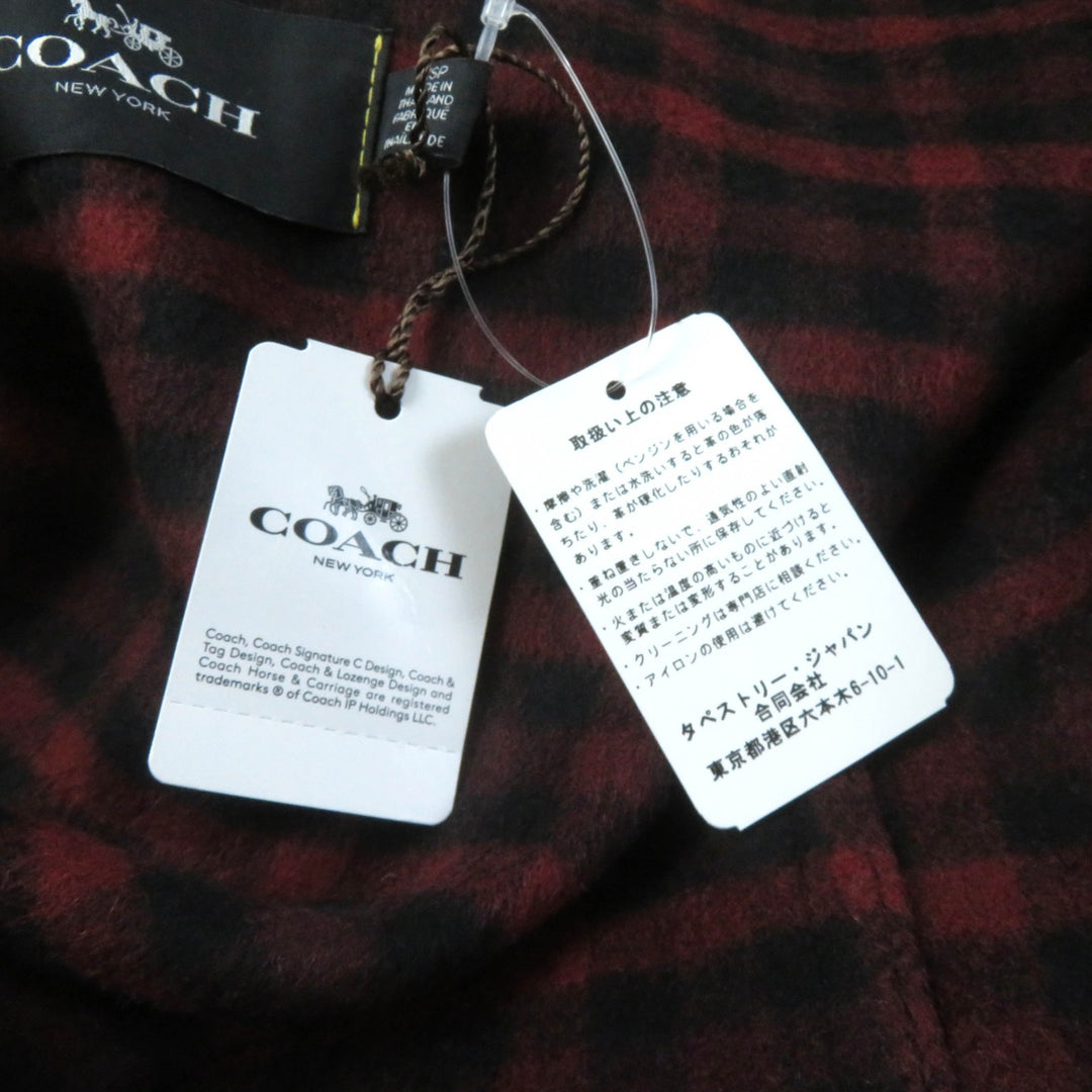 未使用品★COACH コーチ F76255 襟ムートン・ウールライナー・ベルト付 トレンチコート XS（日本Sサイズ相当） 正規品 定価176000円
