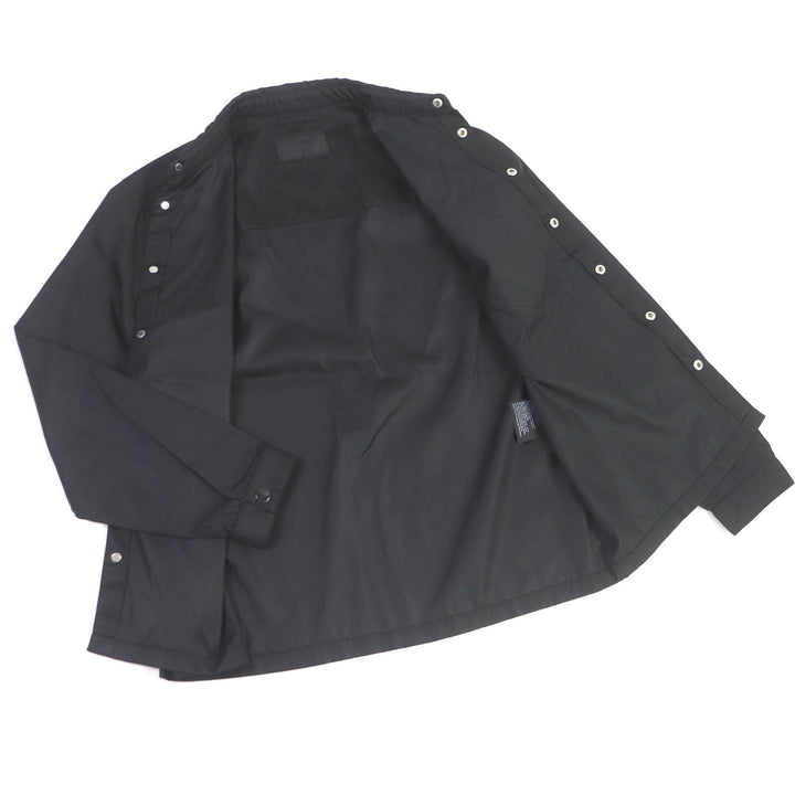 美品□PRADA プラダ 20SS SC520 Re-Nylon Shirt トライアングルロゴ コーチジャケット シャツジャケット ブラック S イタリア製 正規品