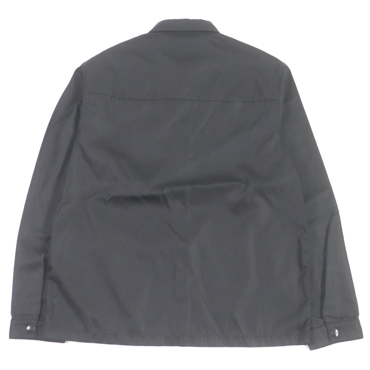 美品□PRADA プラダ 20SS SC520 Re-Nylon Shirt トライアングルロゴ コーチジャケット シャツジャケット ブラック S イタリア製 正規品