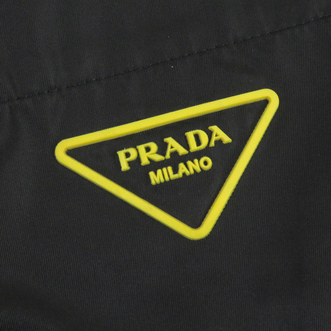 美品□PRADA プラダ 20SS SC520 Re-Nylon Shirt トライアングルロゴ コーチジャケット シャツジャケット ブラック S イタリア製 正規品