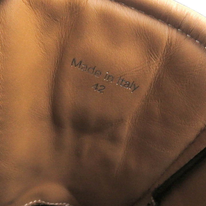 美品□MCM エム・シー・エム ヴィセトス レザー アンクルブーツ コンバットブーツ ブラック 42 保存袋付 イタリア製 メンズ 定価91300円