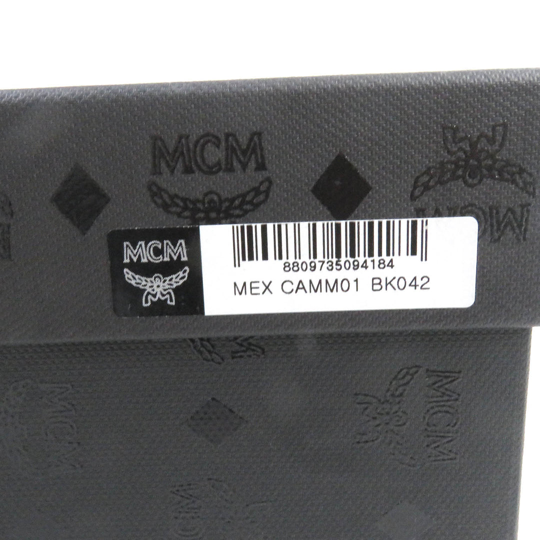 美品□MCM エム・シー・エム ヴィセトス レザー アンクルブーツ コンバットブーツ ブラック 42 保存袋付 イタリア製 メンズ 定価91300円