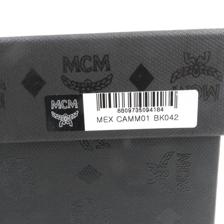 美品□MCM エム・シー・エム ヴィセトス レザー アンクルブーツ コンバットブーツ ブラック 42 保存袋付 イタリア製 メンズ 定価91300円
