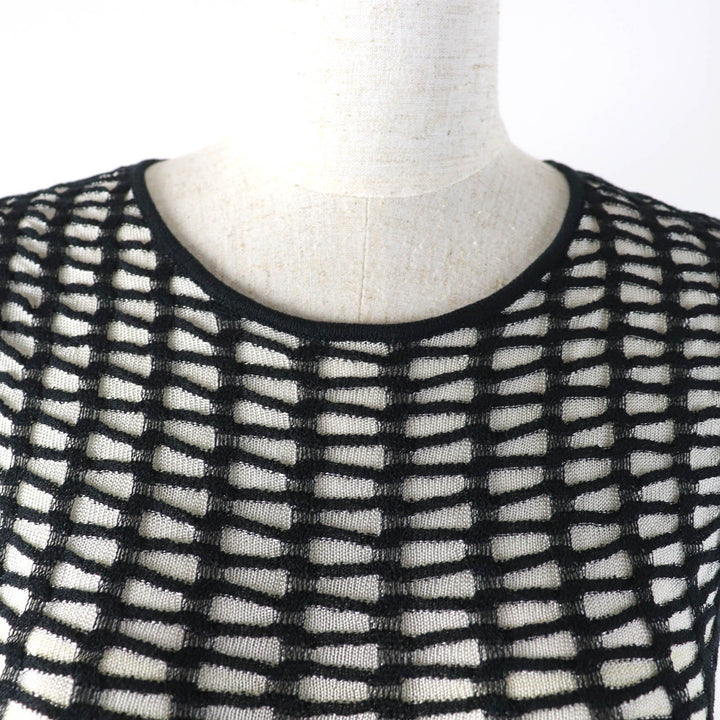 極美品★Missoni ミッソーニ グラデーション ノースリーブ 膝丈 プリーツ ワンピース マルチ 38 イタリア製 正規品 レディース