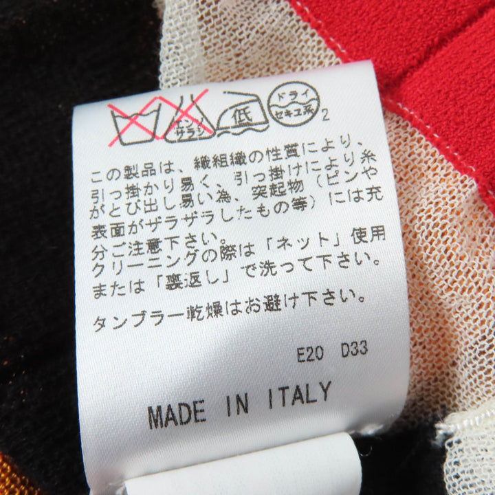 極美品★Missoni ミッソーニ グラデーション ノースリーブ 膝丈 プリーツ ワンピース マルチ 38 イタリア製 正規品 レディース