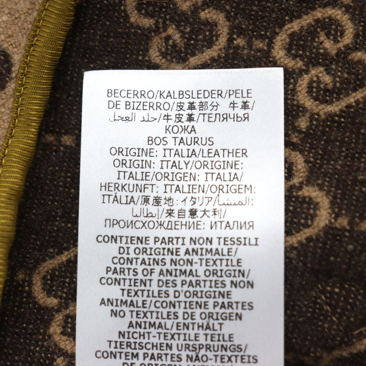 極美品○GUCCI グッチ 598710 GGジャガード メルトン くるみボタン ロング丈 チェスターコート ベージュ 総柄 50 伊製 正規品 メンズ